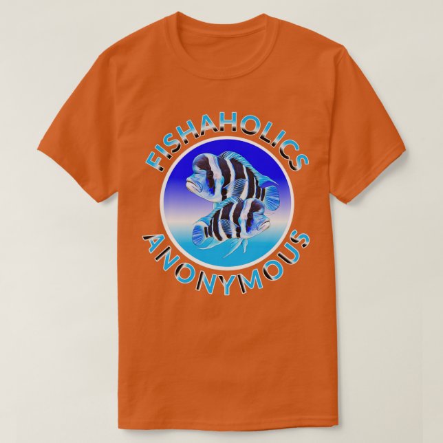 Fiskfiskar Anonymous Aquarium Fish Frontosa Cichl T Shirt (Design framsida)