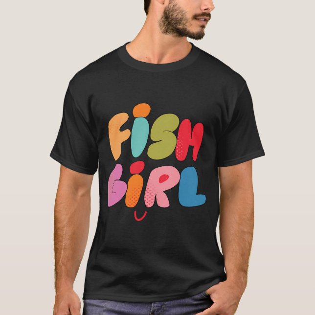 Fiskflicka (Lilac) T Shirt (Framsida)