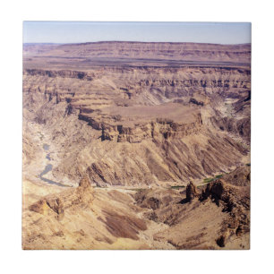 Fiskfloden Canyon i södra Namibia, Afrika Kakelplatta