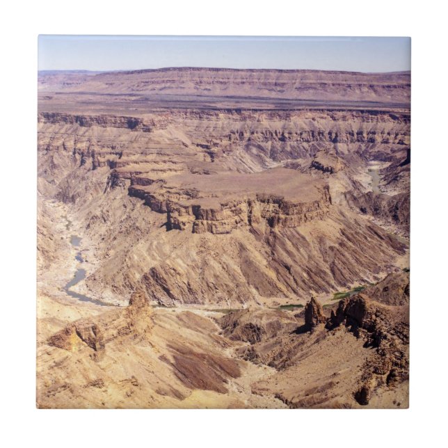 Fiskfloden Canyon i södra Namibia, Afrika Kakelplatta (Framsidan)