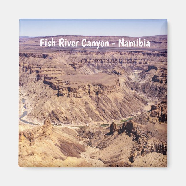 Fiskfloden Canyon i södra Namibia, Afrika Magnet (Framsidan)