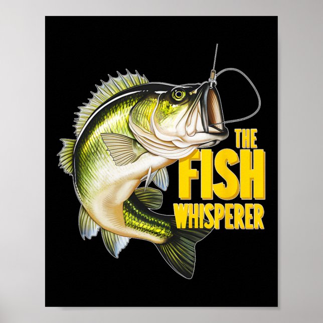 Fiskflüstratören Fiske Nyhet Fiskare Present Poster (Framsidan)