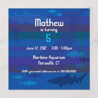 Fiskfödelsedaginbjudan Inbjudningar