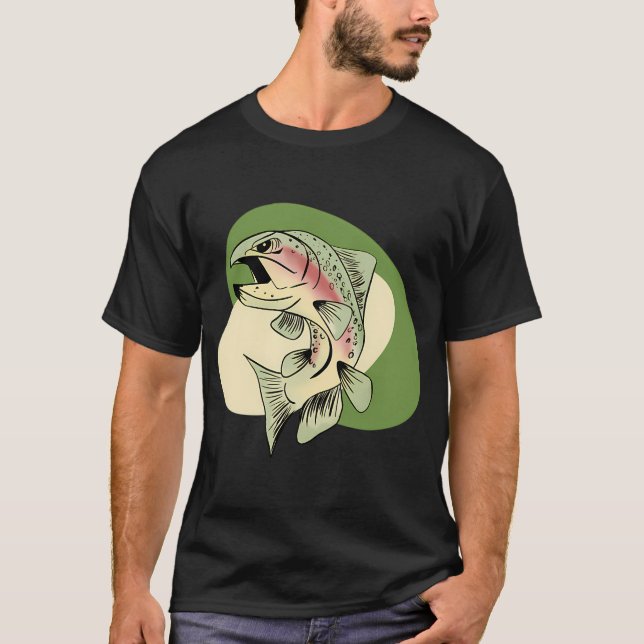 Fiskforell tecknad film t shirt (Framsida)