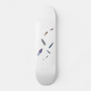 Fiskformad målarmläggning surfa logotyp modern kon mini skateboard bräda 18,5 cm
