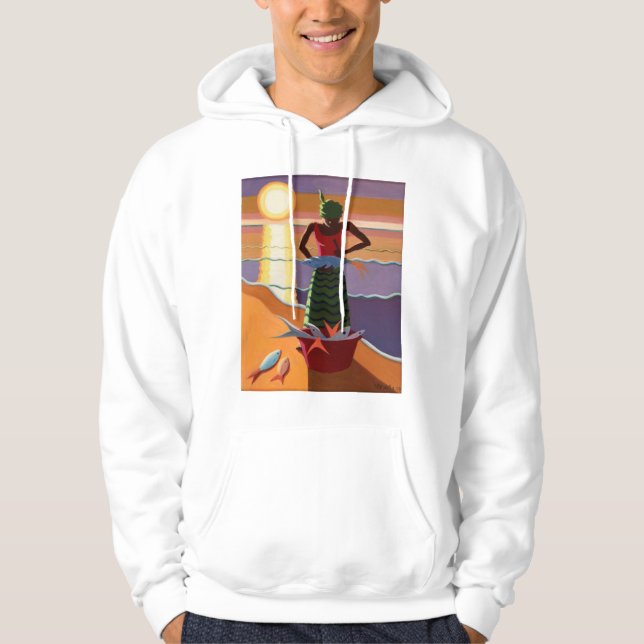 Fiskfru 2009 sweatshirt med luva (Framsida)