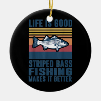 Fiskgåvor av släpredskap (Ras) Julgransprydnad Keramik