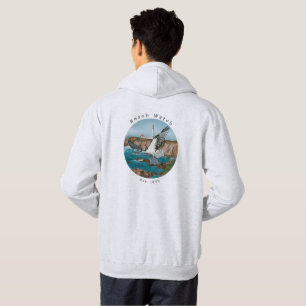 Fiskgjuse för BW-HoodieTröja-Nord kusten Hoodie
