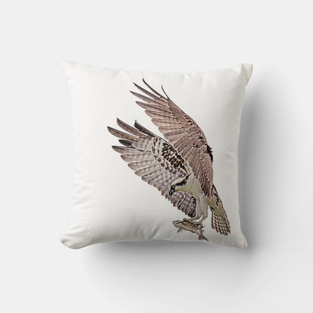 Fiskgjuse med en fisk kudde (Framsida)