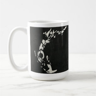 Fiskgjuse och få effekt av den röda tiden kaffemugg