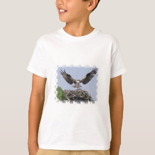 Fiskgjusen bygga bo barns T-tröja Tee Shirt