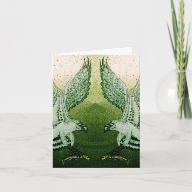 Fiskgjuser noterar kortet kort (Framsida)