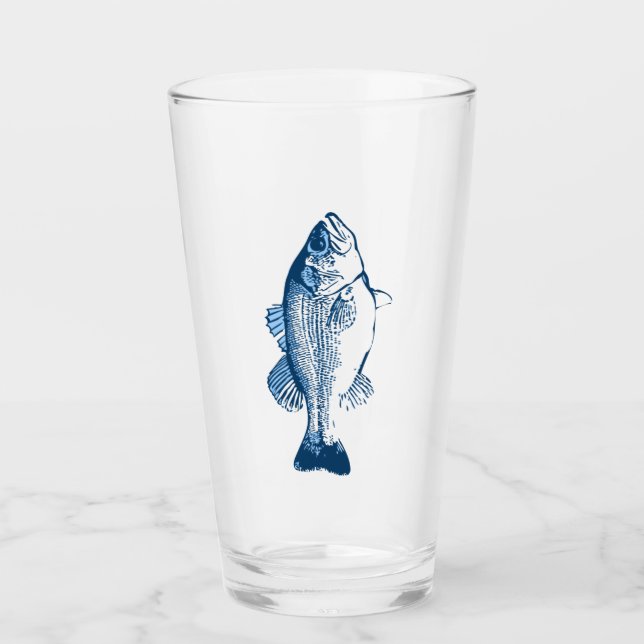 Fiskglas för öldryck glaskopp (Framsida)
