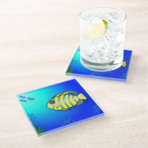 Fiskglasögonglas underlägg