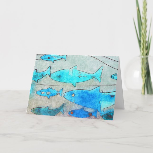 Fiskhälsningskort Kort (Framsida)