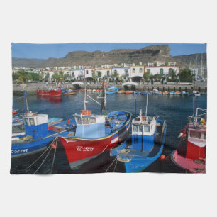 Fiskhamn, Puerto de Mogan, Gran Canaria, Kökshandduk