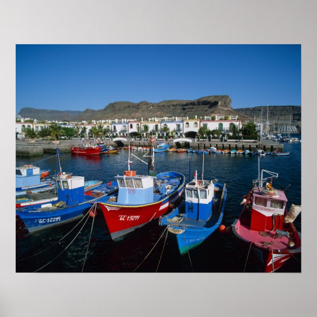 Fiskhamn, Puerto de Mogan, Gran Canaria, Poster (Framsidan)