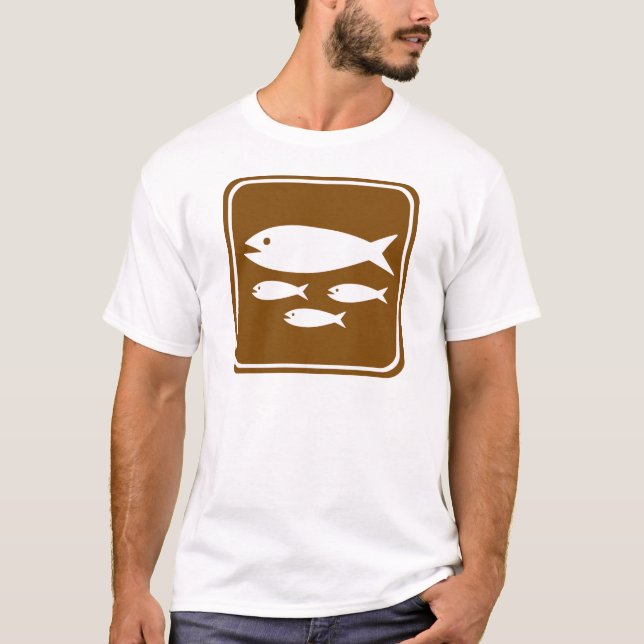 FiskHatcheryhuvudvägen undertecknar T-shirt (Framsida)