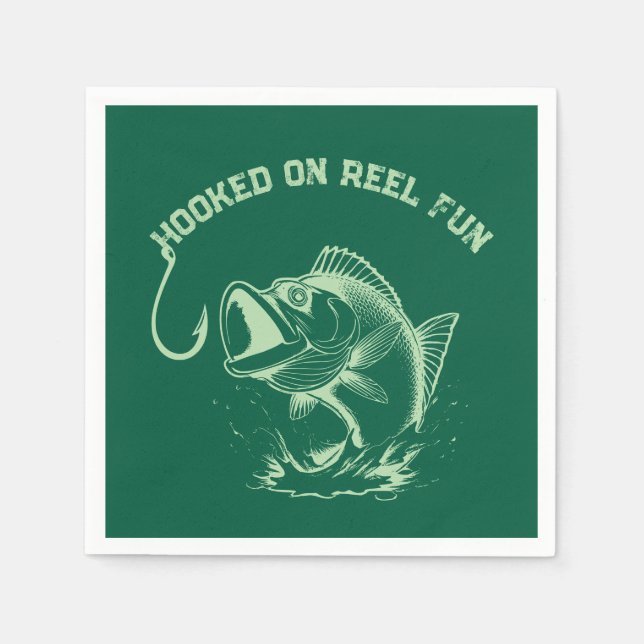 Fiskhuggen på Roligten Reel Pappersservett (Framsidan)
