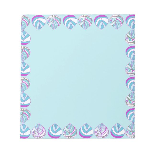 Fiskhuvud Löv Lila Himlar Anteckningsblock (Framsida)