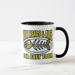 Fiskhuvud- och rismugg mugg
