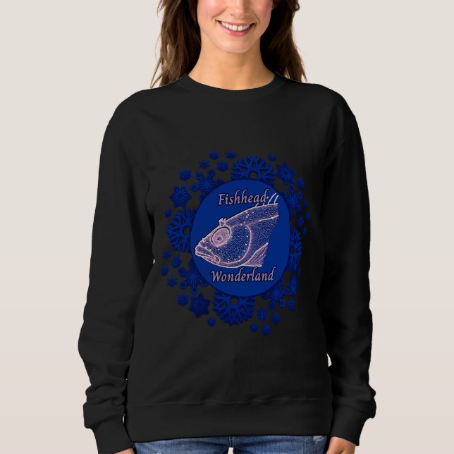 Fiskhuvud Snowflake Wonderland T Shirt (Framsida)
