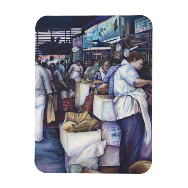 Fiskhuvud Soppa, Singapore Magnet (Vertikal)