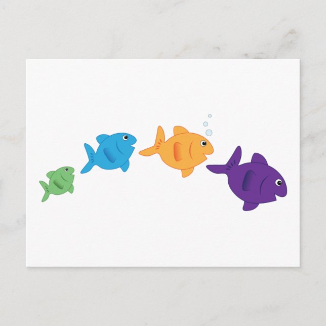 Fiskjumping Vykort (Framsida)
