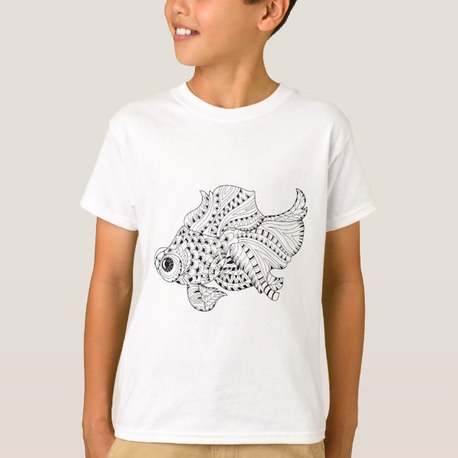 Fiskklotter Tee Shirt (Framsida)