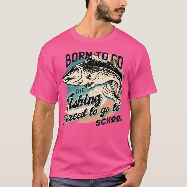 Fiskkonst för fiske Fiskare T Shirt (Framsida)
