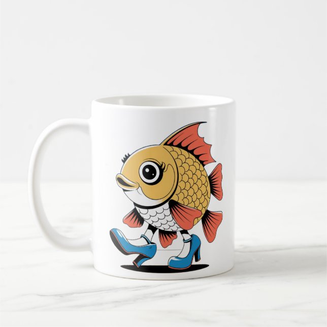 Fiskkonst Kaffemugg (Vänster)