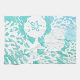 Fiskkorall i havsområdet kökshandduk