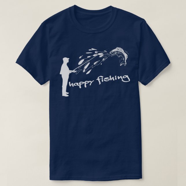 Fiskkräkning Fiskkryddor vid glans 1484 i lycklig  T Shirt (Design framsida)