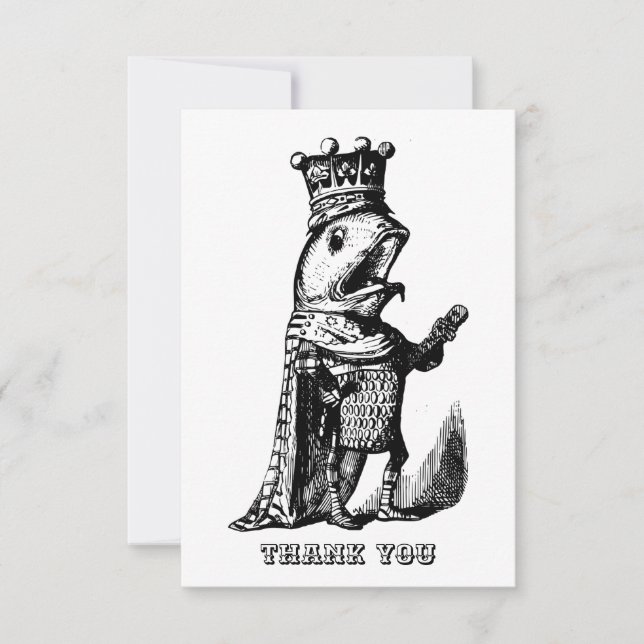 Fiskkung  tack kort (Framsida)