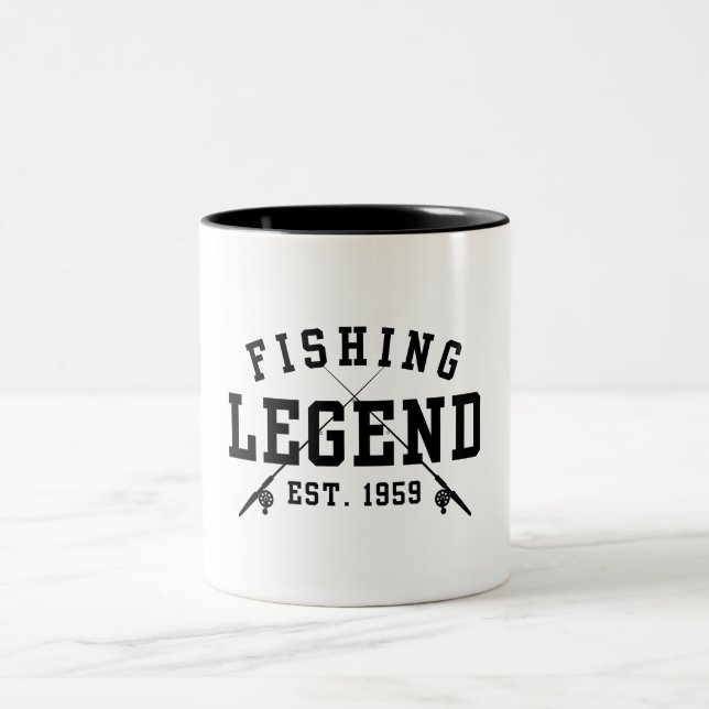 Fisklegend etablerad 1959 Två-Tonad mugg (Center)