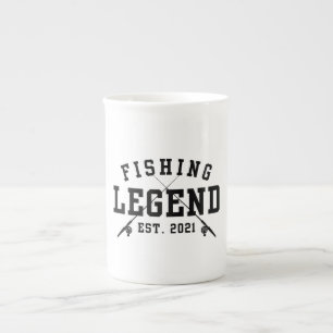 Fisklegend etablerad 2021 benporslin mugg