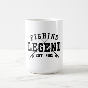 Fisklegend etablerad 2021 kaffemugg