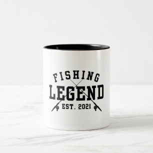 Fisklegend etablerad 2021 Två-Tonad mugg