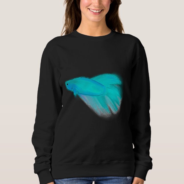 Fiskljus Neon Blue T Shirt (Framsida)