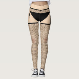Fiskmagasin och svart knickerleggings leggings