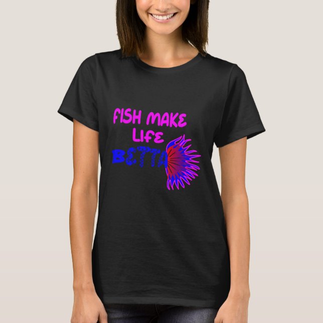 Fiskmärke Life Betta 692 T Shirt (Framsida)