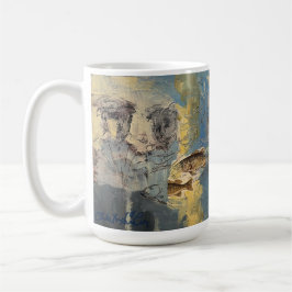 Fiskmarknad finkonst mug av Carol Worthington-Levy Kaffemugg