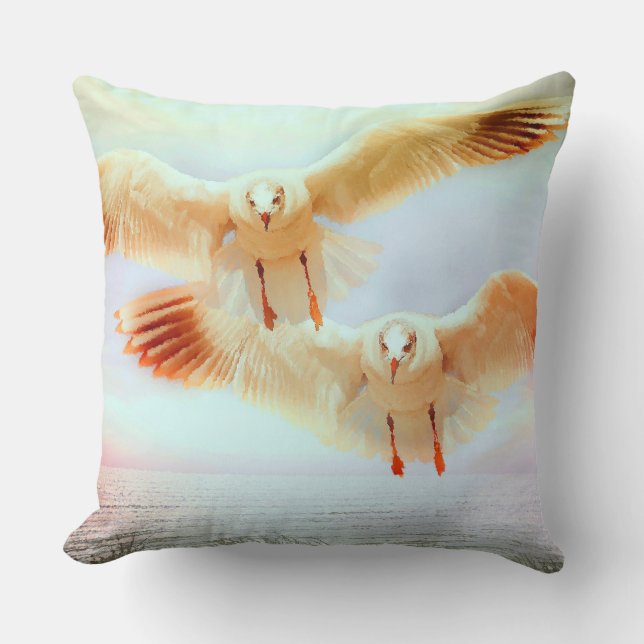 Fiskmås 1 Pillows Kudde (Framsida)