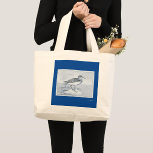 Fiskmås Bird Beach Ocean Tropical Summer Monogram Jumbo Tygkasse