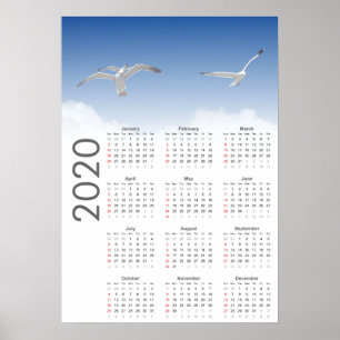Fiskmås Calendar 2020 Poster