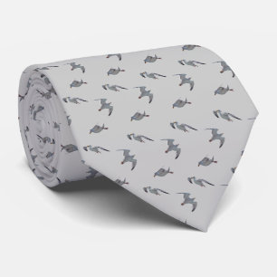 Fiskmås Frenzy Tie (lätt Grått) Slips