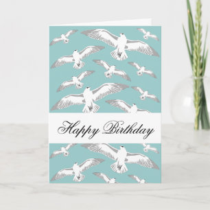Fiskmås Galore Birthday Card Kort