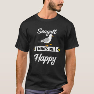 Fiskmås gör mig till Lycklig Fiskmås-sjöns fågelha T Shirt