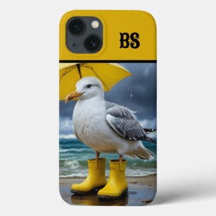 Fiskmås i Rain Boots - Beach Humor