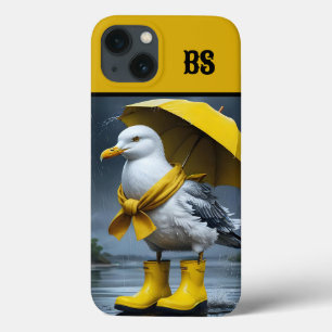 Fiskmås i Rain Boots - Beach Humor
